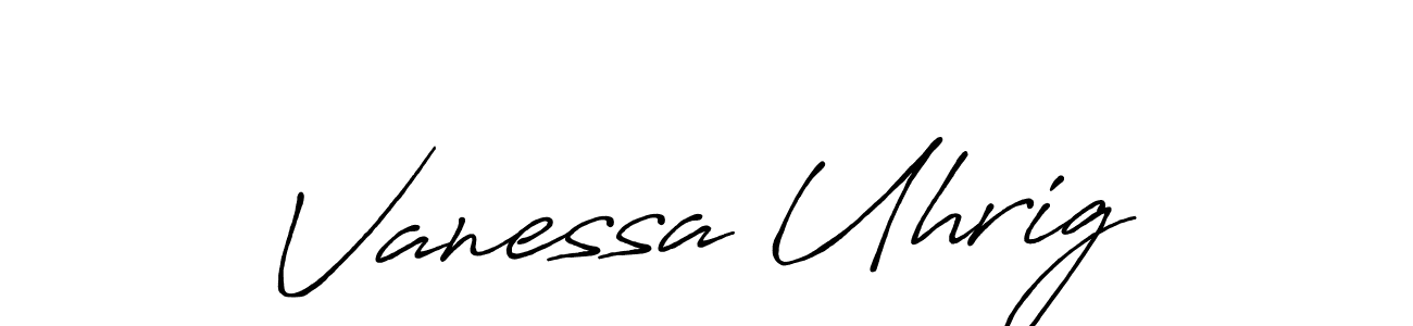 Design your own signature with our free online signature maker. With this signature software, you can create a handwritten (Antro_Vectra_Bolder) signature for name Vanessa Uhrig. Vanessa Uhrig signature style 7 images and pictures png