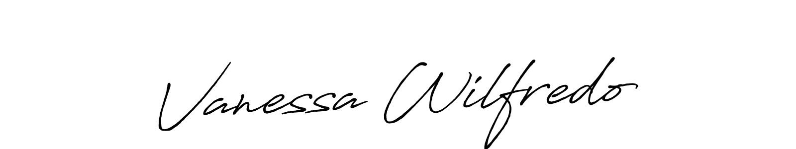 Also we have Vanessa Wilfredo name is the best signature style. Create professional handwritten signature collection using Antro_Vectra_Bolder autograph style. Vanessa Wilfredo signature style 7 images and pictures png