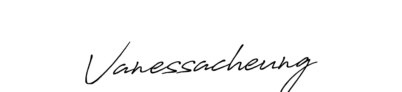 Design your own signature with our free online signature maker. With this signature software, you can create a handwritten (Antro_Vectra_Bolder) signature for name Vanessacheung. Vanessacheung signature style 7 images and pictures png