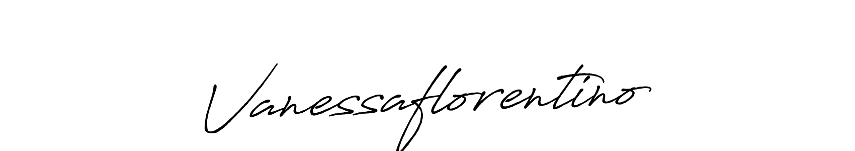 Vanessaflorentino stylish signature style. Best Handwritten Sign (Antro_Vectra_Bolder) for my name. Handwritten Signature Collection Ideas for my name Vanessaflorentino. Vanessaflorentino signature style 7 images and pictures png