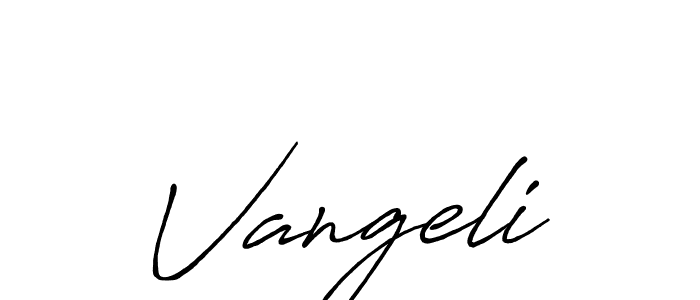 You should practise on your own different ways (Antro_Vectra_Bolder) to write your name (Vangeli) in signature. don't let someone else do it for you. Vangeli signature style 7 images and pictures png
