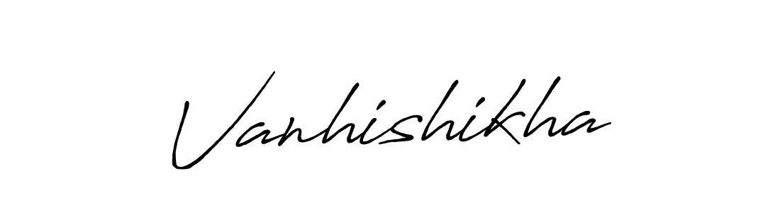 Design your own signature with our free online signature maker. With this signature software, you can create a handwritten (Antro_Vectra_Bolder) signature for name Vanhishikha. Vanhishikha signature style 7 images and pictures png