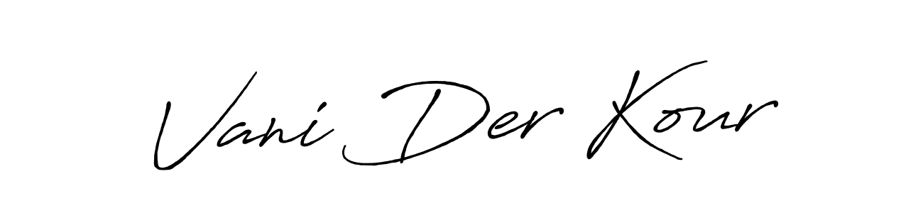 How to Draw Vani Der Kour signature style? Antro_Vectra_Bolder is a latest design signature styles for name Vani Der Kour. Vani Der Kour signature style 7 images and pictures png