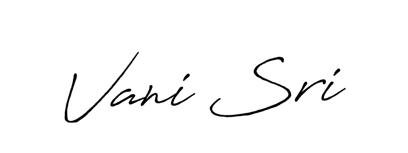 The best way (Antro_Vectra_Bolder) to make a short signature is to pick only two or three words in your name. The name Vani Sri include a total of six letters. For converting this name. Vani Sri signature style 7 images and pictures png