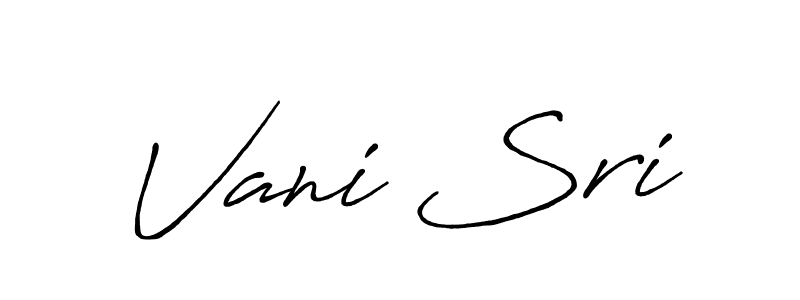 The best way (Antro_Vectra_Bolder) to make a short signature is to pick only two or three words in your name. The name Vani Sri include a total of six letters. For converting this name. Vani Sri signature style 7 images and pictures png