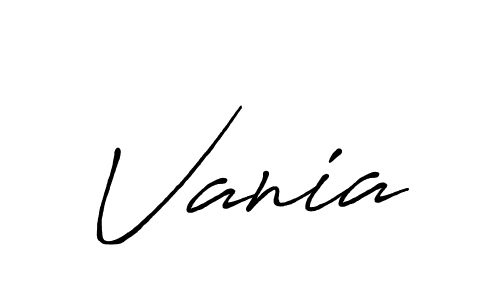 You should practise on your own different ways (Antro_Vectra_Bolder) to write your name (Vania) in signature. don't let someone else do it for you. Vania signature style 7 images and pictures png