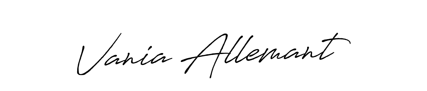 Similarly Antro_Vectra_Bolder is the best handwritten signature design. Signature creator online .You can use it as an online autograph creator for name Vania Allemant. Vania Allemant signature style 7 images and pictures png