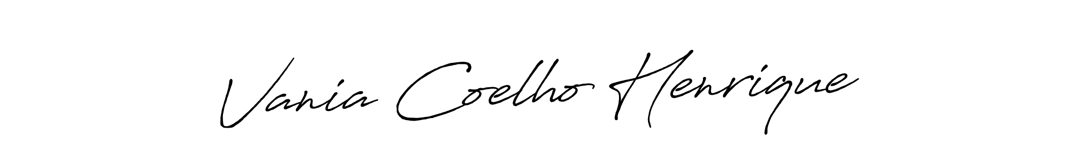 Also we have Vania Coelho Henrique name is the best signature style. Create professional handwritten signature collection using Antro_Vectra_Bolder autograph style. Vania Coelho Henrique signature style 7 images and pictures png