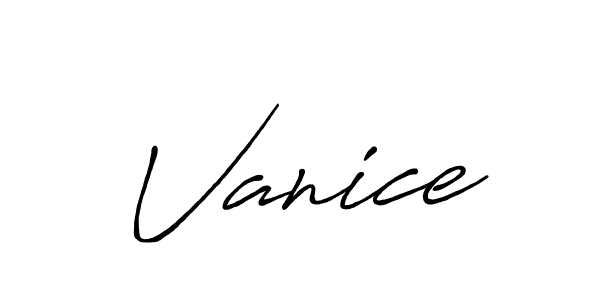 Vanice stylish signature style. Best Handwritten Sign (Antro_Vectra_Bolder) for my name. Handwritten Signature Collection Ideas for my name Vanice. Vanice signature style 7 images and pictures png