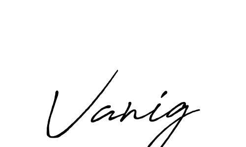 Best and Professional Signature Style for Vanig. Antro_Vectra_Bolder Best Signature Style Collection. Vanig signature style 7 images and pictures png