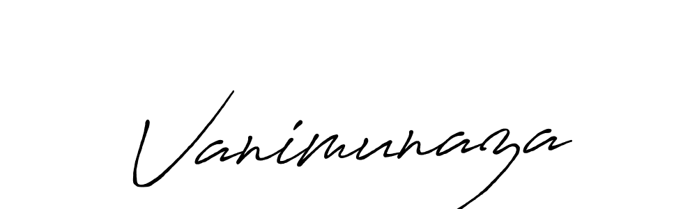 Make a beautiful signature design for name Vanimunaza. Use this online signature maker to create a handwritten signature for free. Vanimunaza signature style 7 images and pictures png