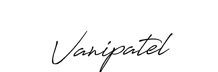 It looks lik you need a new signature style for name Vanipatel. Design unique handwritten (Antro_Vectra_Bolder) signature with our free signature maker in just a few clicks. Vanipatel signature style 7 images and pictures png