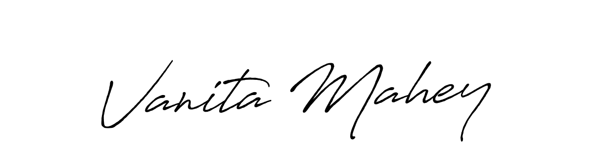 if you are searching for the best signature style for your name Vanita Mahey. so please give up your signature search. here we have designed multiple signature styles  using Antro_Vectra_Bolder. Vanita Mahey signature style 7 images and pictures png