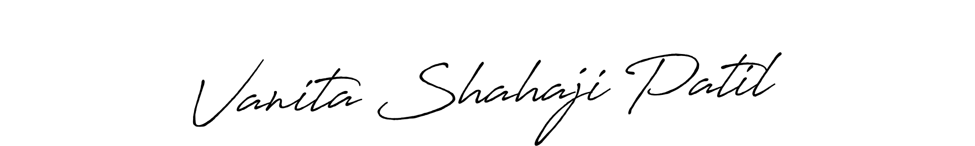 Also we have Vanita Shahaji Patil name is the best signature style. Create professional handwritten signature collection using Antro_Vectra_Bolder autograph style. Vanita Shahaji Patil signature style 7 images and pictures png