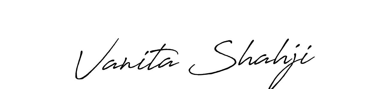 Once you've used our free online signature maker to create your best signature Antro_Vectra_Bolder style, it's time to enjoy all of the benefits that Vanita Shahji name signing documents. Vanita Shahji signature style 7 images and pictures png