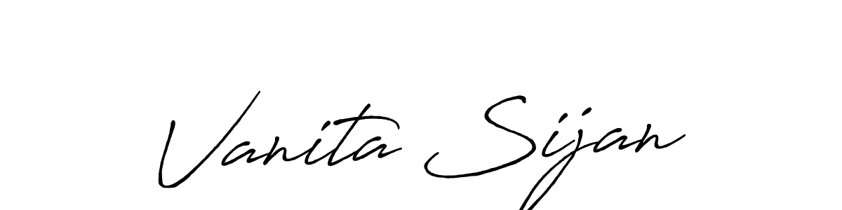 Best and Professional Signature Style for Vanita Sijan. Antro_Vectra_Bolder Best Signature Style Collection. Vanita Sijan signature style 7 images and pictures png