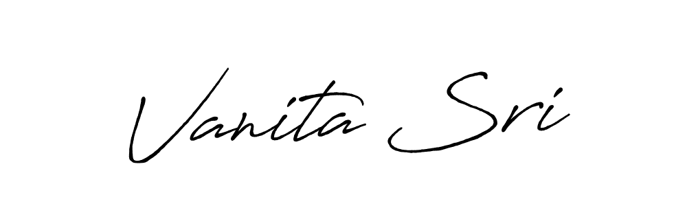 It looks lik you need a new signature style for name Vanita Sri. Design unique handwritten (Antro_Vectra_Bolder) signature with our free signature maker in just a few clicks. Vanita Sri signature style 7 images and pictures png