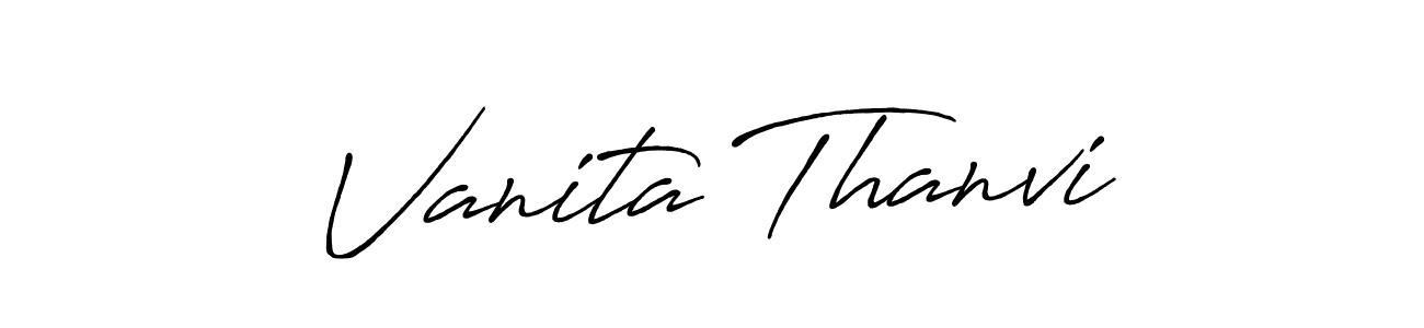 How to Draw Vanita Thanvi signature style? Antro_Vectra_Bolder is a latest design signature styles for name Vanita Thanvi. Vanita Thanvi signature style 7 images and pictures png