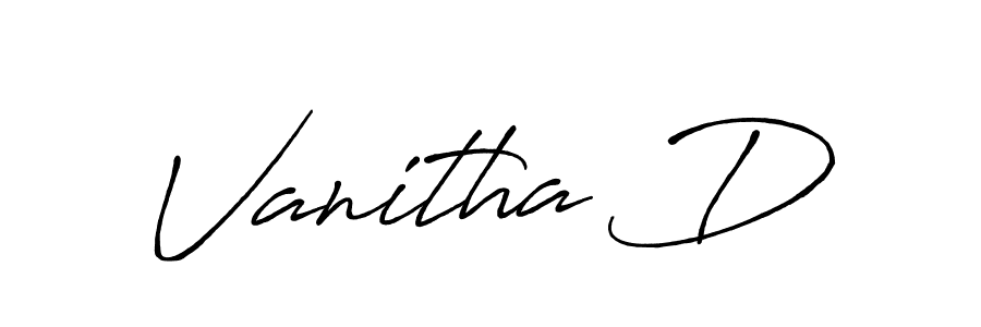 You can use this online signature creator to create a handwritten signature for the name Vanitha D. This is the best online autograph maker. Vanitha D signature style 7 images and pictures png