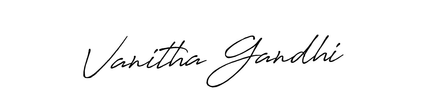 It looks lik you need a new signature style for name Vanitha Gandhi. Design unique handwritten (Antro_Vectra_Bolder) signature with our free signature maker in just a few clicks. Vanitha Gandhi signature style 7 images and pictures png