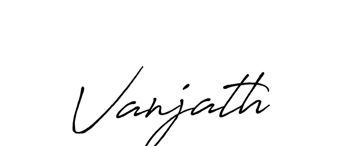 Vanjath stylish signature style. Best Handwritten Sign (Antro_Vectra_Bolder) for my name. Handwritten Signature Collection Ideas for my name Vanjath. Vanjath signature style 7 images and pictures png