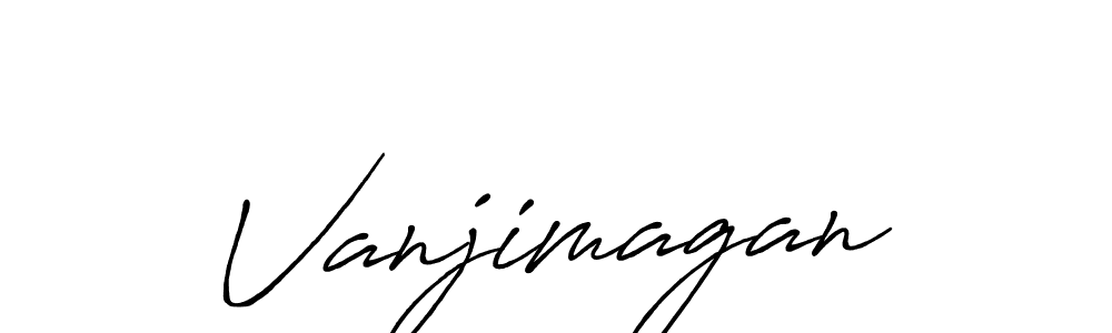 Use a signature maker to create a handwritten signature online. With this signature software, you can design (Antro_Vectra_Bolder) your own signature for name Vanjimagan. Vanjimagan signature style 7 images and pictures png