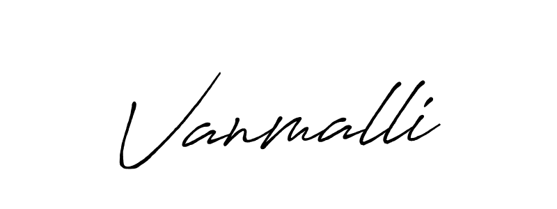 Also we have Vanmalli name is the best signature style. Create professional handwritten signature collection using Antro_Vectra_Bolder autograph style. Vanmalli signature style 7 images and pictures png