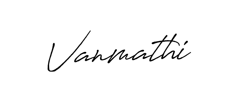 Also we have Vanmathi name is the best signature style. Create professional handwritten signature collection using Antro_Vectra_Bolder autograph style. Vanmathi signature style 7 images and pictures png