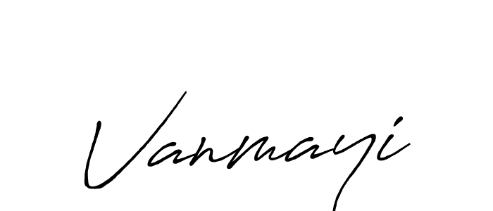 You should practise on your own different ways (Antro_Vectra_Bolder) to write your name (Vanmayi) in signature. don't let someone else do it for you. Vanmayi signature style 7 images and pictures png