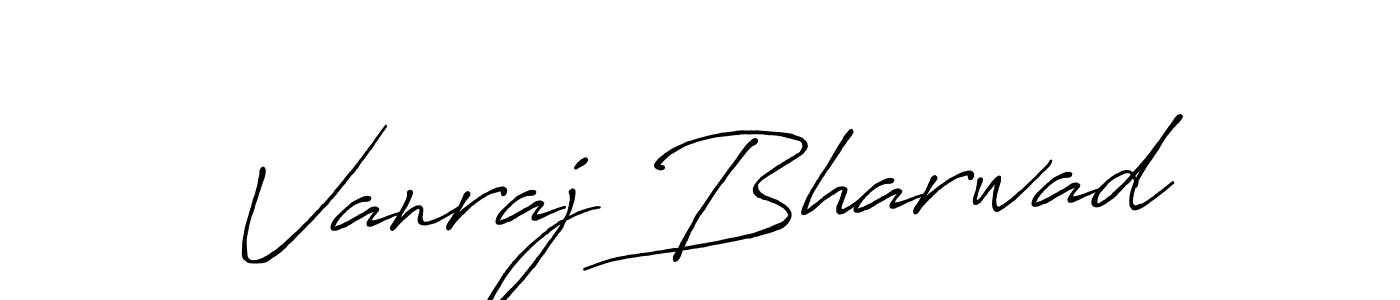 You should practise on your own different ways (Antro_Vectra_Bolder) to write your name (Vanraj Bharwad) in signature. don't let someone else do it for you. Vanraj Bharwad signature style 7 images and pictures png