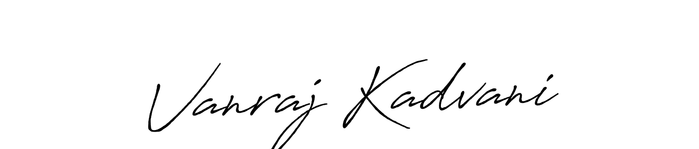 Make a beautiful signature design for name Vanraj Kadvani. Use this online signature maker to create a handwritten signature for free. Vanraj Kadvani signature style 7 images and pictures png