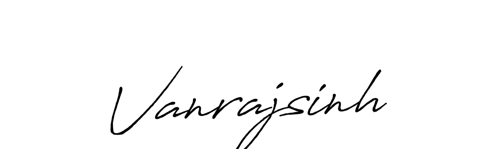 Also we have Vanrajsinh name is the best signature style. Create professional handwritten signature collection using Antro_Vectra_Bolder autograph style. Vanrajsinh signature style 7 images and pictures png