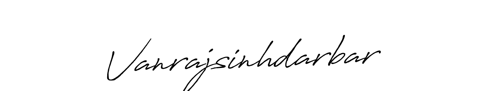 Design your own signature with our free online signature maker. With this signature software, you can create a handwritten (Antro_Vectra_Bolder) signature for name Vanrajsinhdarbar. Vanrajsinhdarbar signature style 7 images and pictures png