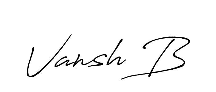 Check out images of Autograph of Vansh B name. Actor Vansh B Signature Style. Antro_Vectra_Bolder is a professional sign style online. Vansh B signature style 7 images and pictures png