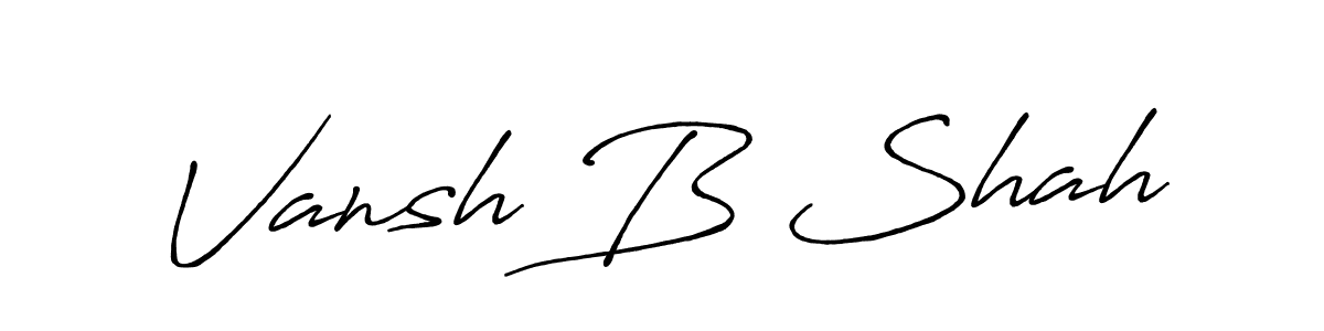 Once you've used our free online signature maker to create your best signature Antro_Vectra_Bolder style, it's time to enjoy all of the benefits that Vansh B Shah name signing documents. Vansh B Shah signature style 7 images and pictures png