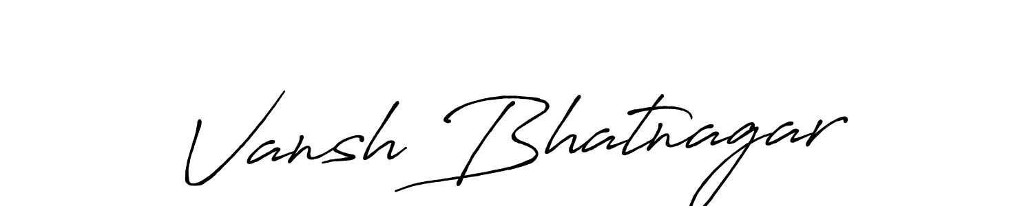 How to Draw Vansh Bhatnagar signature style? Antro_Vectra_Bolder is a latest design signature styles for name Vansh Bhatnagar. Vansh Bhatnagar signature style 7 images and pictures png
