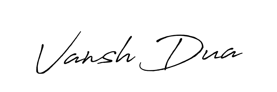 Also You can easily find your signature by using the search form. We will create Vansh Dua name handwritten signature images for you free of cost using Antro_Vectra_Bolder sign style. Vansh Dua signature style 7 images and pictures png