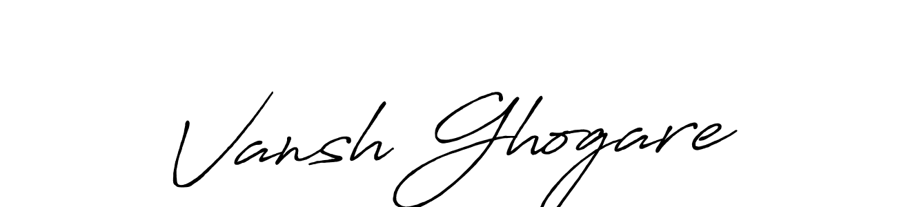 Also we have Vansh Ghogare name is the best signature style. Create professional handwritten signature collection using Antro_Vectra_Bolder autograph style. Vansh Ghogare signature style 7 images and pictures png