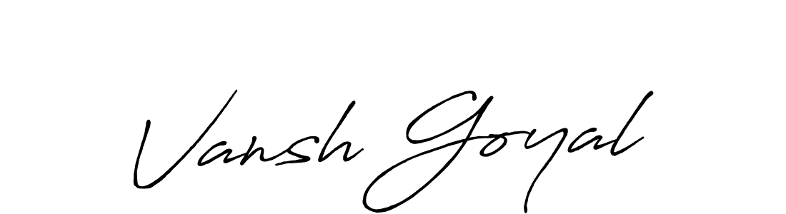 You can use this online signature creator to create a handwritten signature for the name Vansh Goyal. This is the best online autograph maker. Vansh Goyal signature style 7 images and pictures png