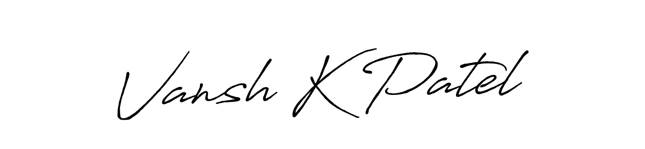 This is the best signature style for the Vansh K Patel name. Also you like these signature font (Antro_Vectra_Bolder). Mix name signature. Vansh K Patel signature style 7 images and pictures png