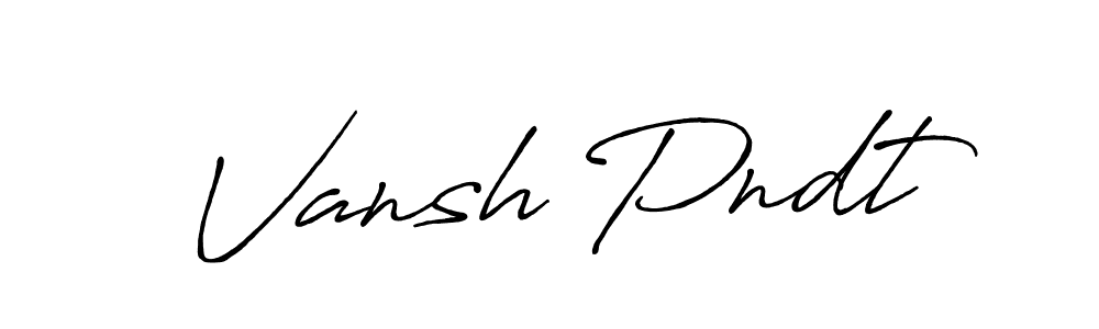 Once you've used our free online signature maker to create your best signature Antro_Vectra_Bolder style, it's time to enjoy all of the benefits that Vansh Pndt name signing documents. Vansh Pndt signature style 7 images and pictures png