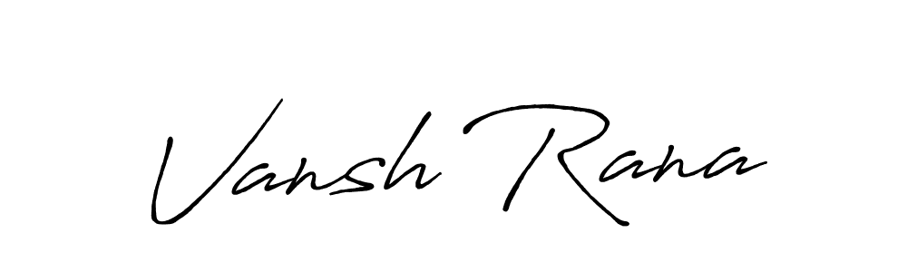 if you are searching for the best signature style for your name Vansh Rana. so please give up your signature search. here we have designed multiple signature styles  using Antro_Vectra_Bolder. Vansh Rana signature style 7 images and pictures png