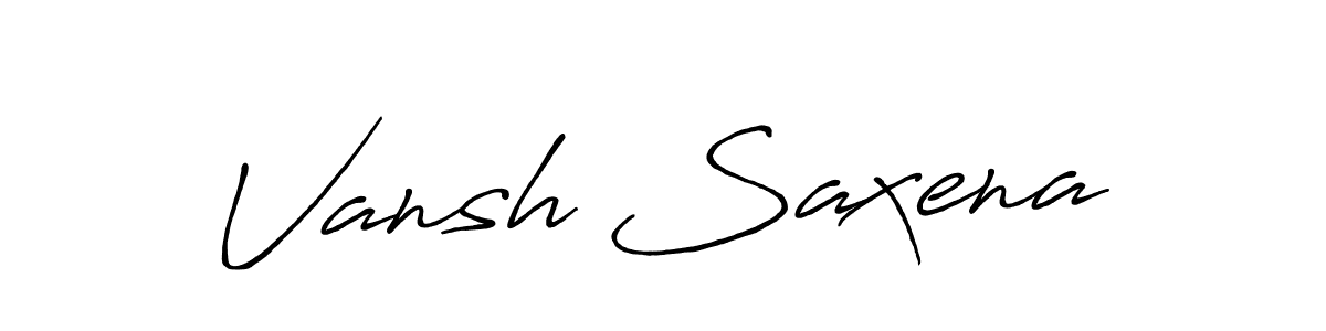 You can use this online signature creator to create a handwritten signature for the name Vansh Saxena. This is the best online autograph maker. Vansh Saxena signature style 7 images and pictures png