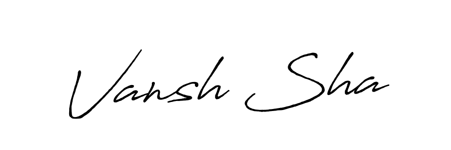 Best and Professional Signature Style for Vansh Sha. Antro_Vectra_Bolder Best Signature Style Collection. Vansh Sha signature style 7 images and pictures png