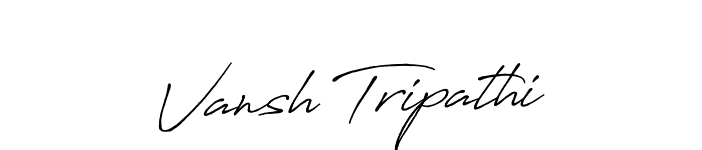 Also we have Vansh Tripathi name is the best signature style. Create professional handwritten signature collection using Antro_Vectra_Bolder autograph style. Vansh Tripathi signature style 7 images and pictures png