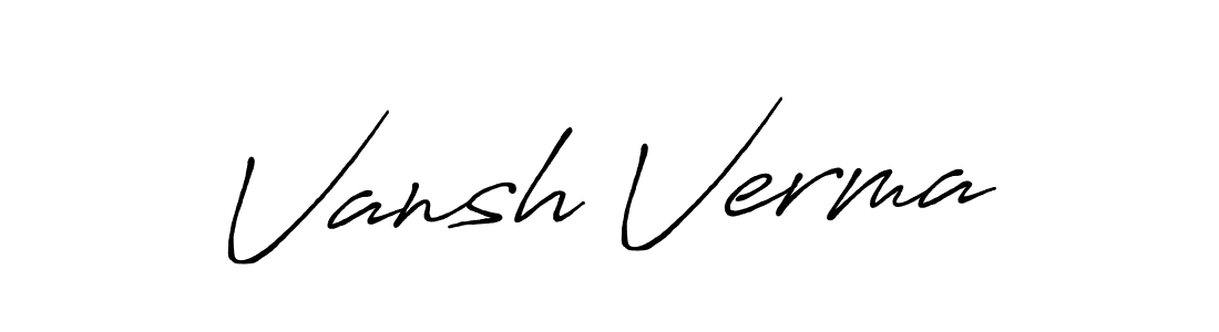 Make a beautiful signature design for name Vansh Verma. Use this online signature maker to create a handwritten signature for free. Vansh Verma signature style 7 images and pictures png