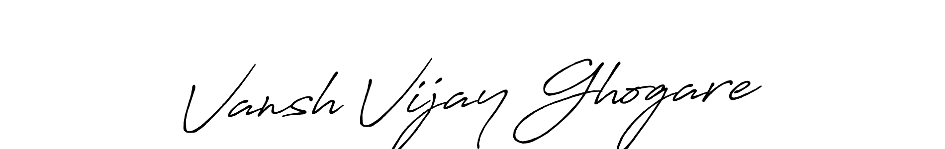 You can use this online signature creator to create a handwritten signature for the name Vansh Vijay Ghogare. This is the best online autograph maker. Vansh Vijay Ghogare signature style 7 images and pictures png