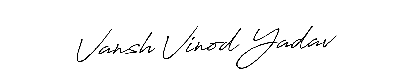 You can use this online signature creator to create a handwritten signature for the name Vansh Vinod Yadav. This is the best online autograph maker. Vansh Vinod Yadav signature style 7 images and pictures png