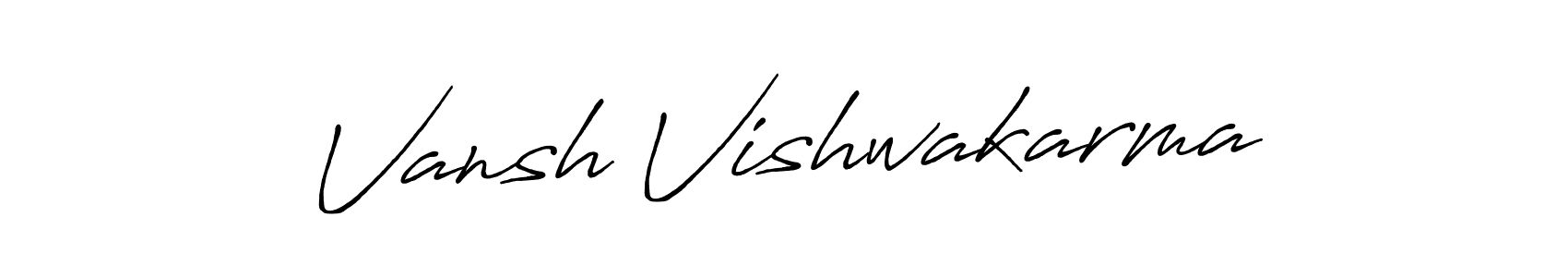 Antro_Vectra_Bolder is a professional signature style that is perfect for those who want to add a touch of class to their signature. It is also a great choice for those who want to make their signature more unique. Get Vansh Vishwakarma name to fancy signature for free. Vansh Vishwakarma signature style 7 images and pictures png