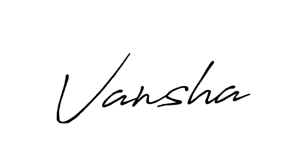 Make a beautiful signature design for name Vansha. Use this online signature maker to create a handwritten signature for free. Vansha signature style 7 images and pictures png